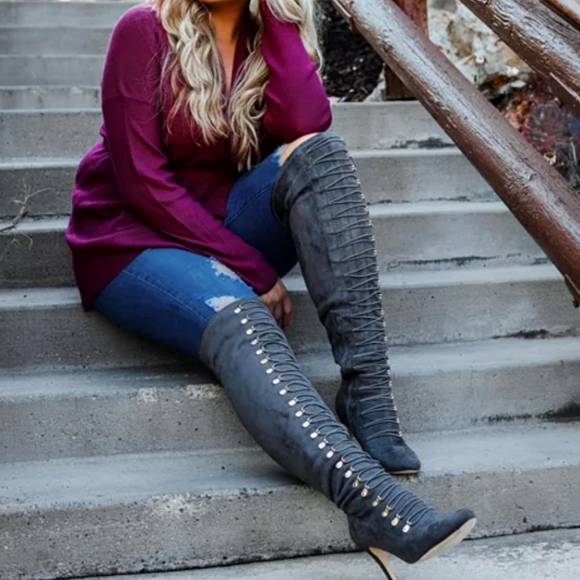 🔥🖤Journee Collection Women's Wide Calf Trill Boot Sz 10.5 🖤🔥 - Picture 5 of 6